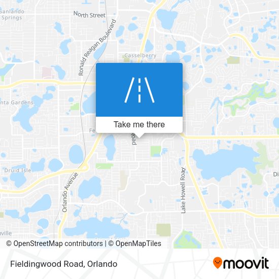 Mapa de Fieldingwood Road