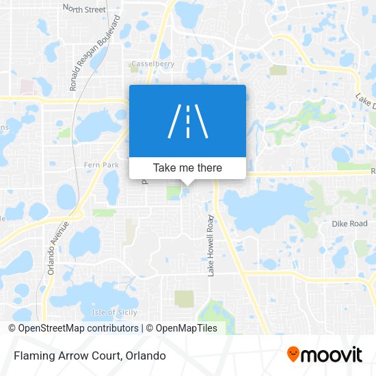 Flaming Arrow Court map
