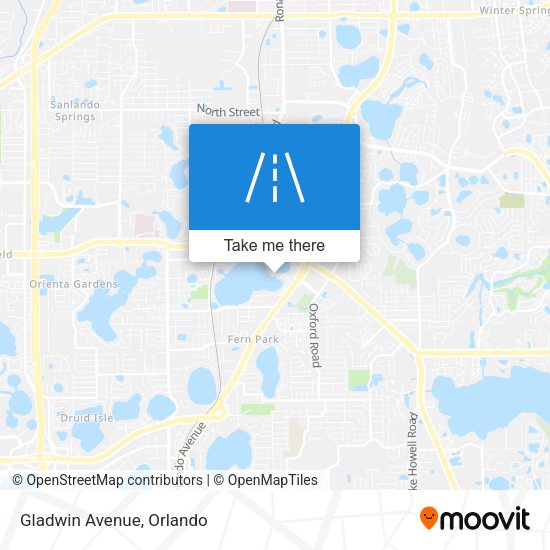 Mapa de Gladwin Avenue