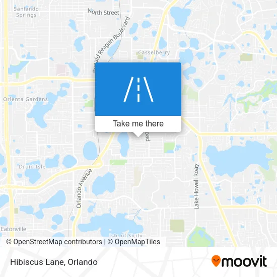 Hibiscus Lane map