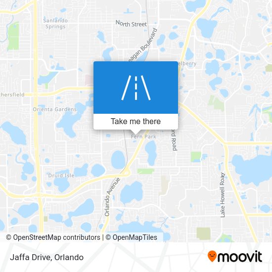 Mapa de Jaffa Drive