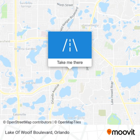 Lake Of Woolf Boulevard map