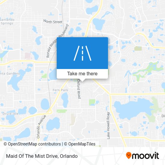 Maid Of The Mist Drive map