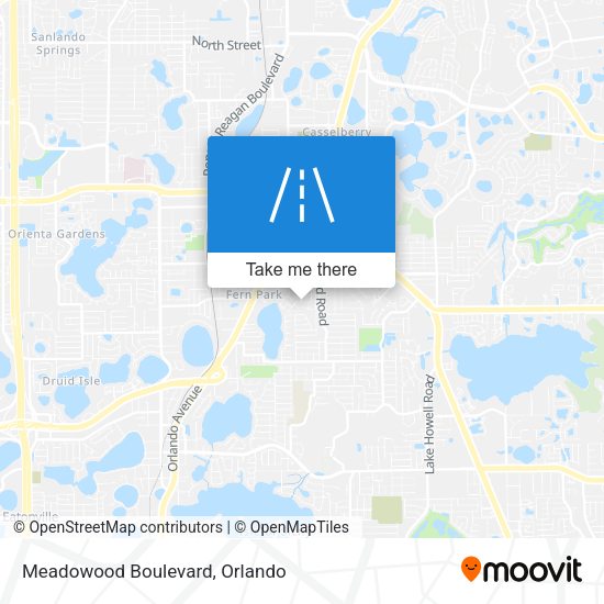 Meadowood Boulevard map