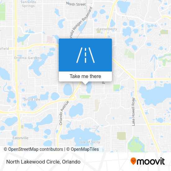 Mapa de North Lakewood Circle