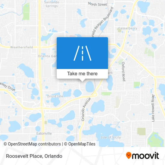 Roosevelt Place map