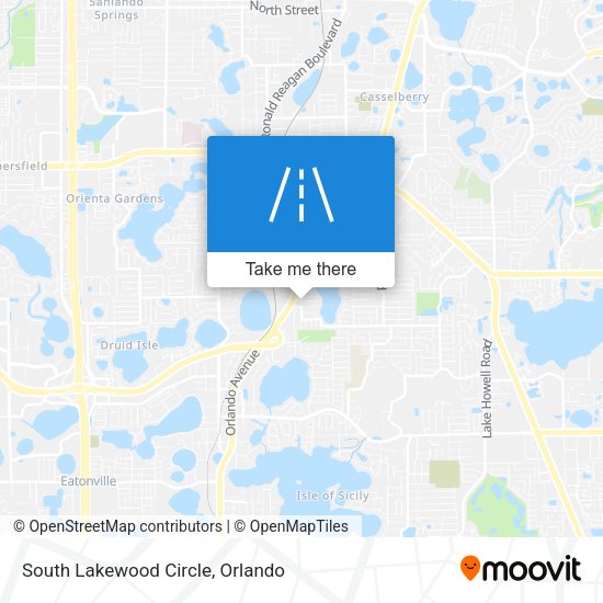 Mapa de South Lakewood Circle
