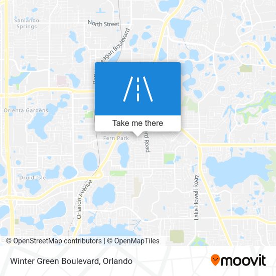 Mapa de Winter Green Boulevard