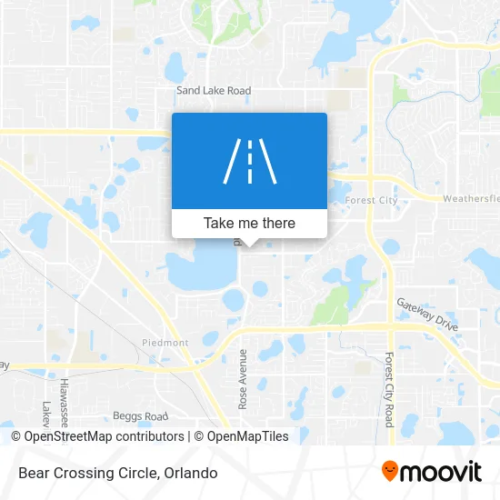 Bear Crossing Circle map