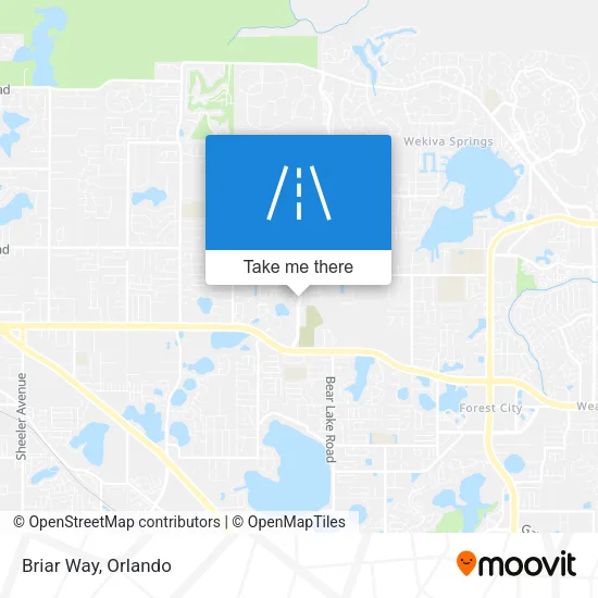 Briar Way map