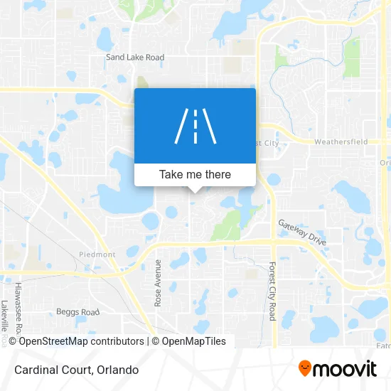 Cardinal Court map