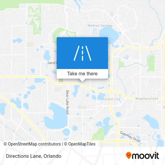 Directions Lane map