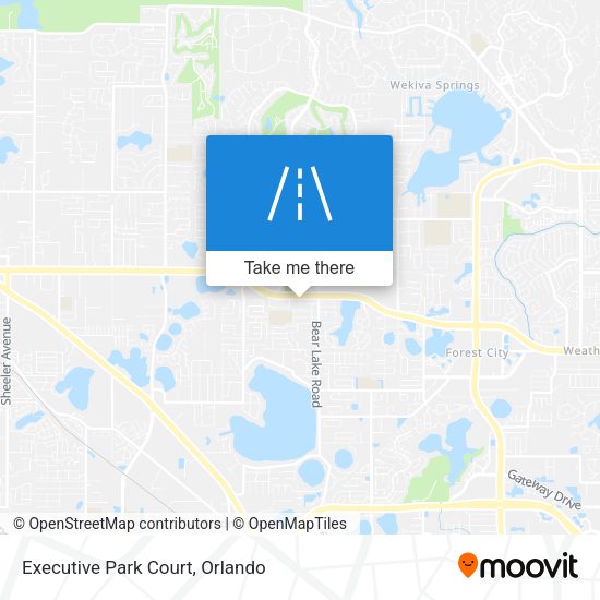 Mapa de Executive Park Court