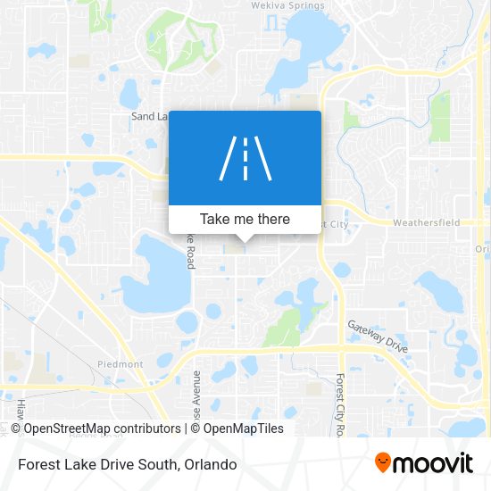 Forest Lake Drive South map