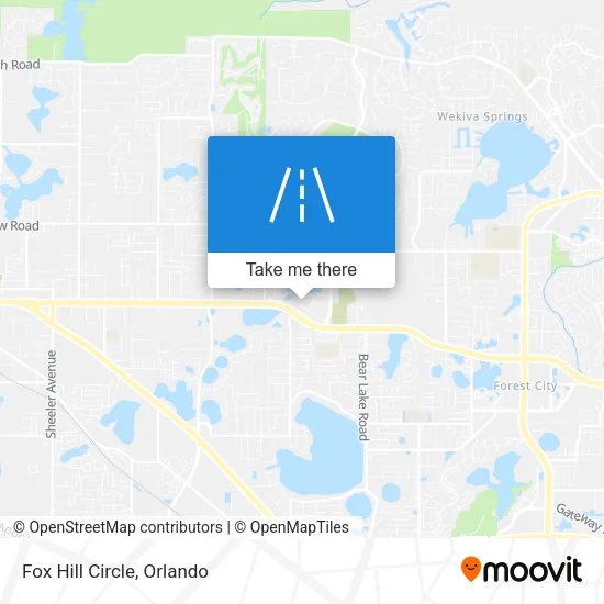 Fox Hill Circle map