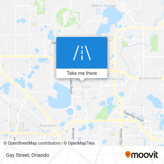 Gay Street map