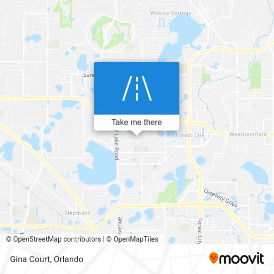 Gina Court map