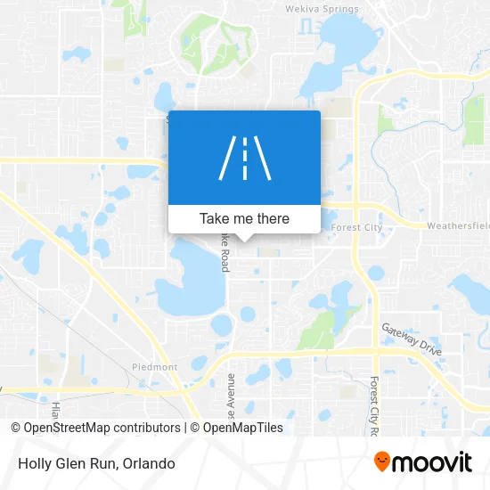 Holly Glen Run map