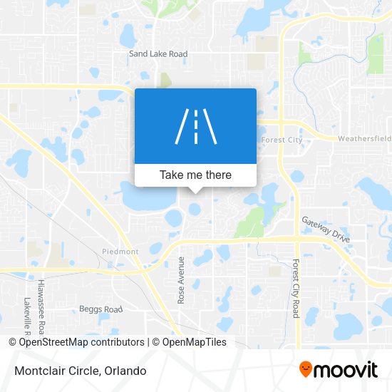 Mapa de Montclair Circle