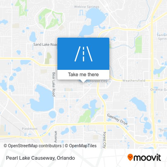 Pearl Lake Causeway map
