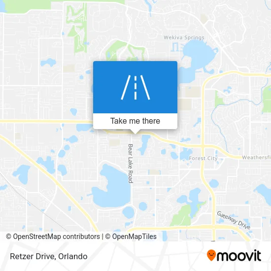 Retzer Drive map
