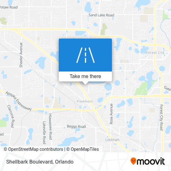 Shellbark Boulevard map
