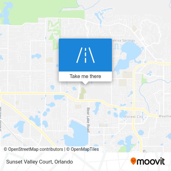 Sunset Valley Court map