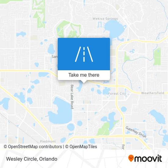 Mapa de Wesley Circle
