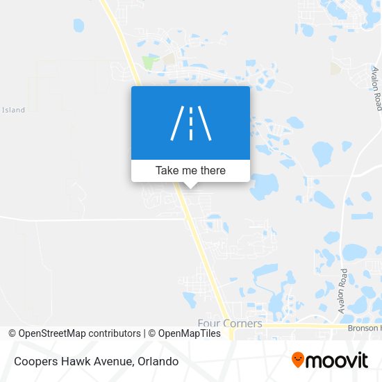 Coopers Hawk Avenue map