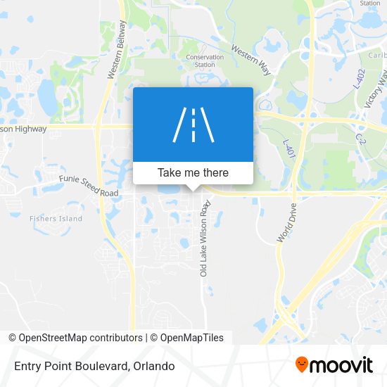 Entry Point Boulevard map
