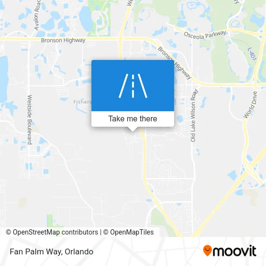 Fan Palm Way map