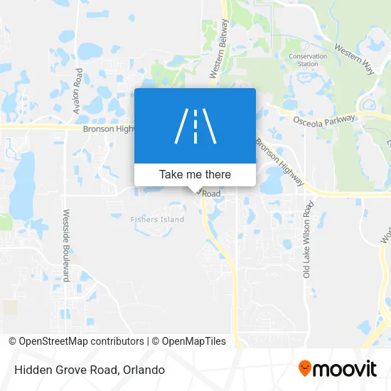 Hidden Grove Road map