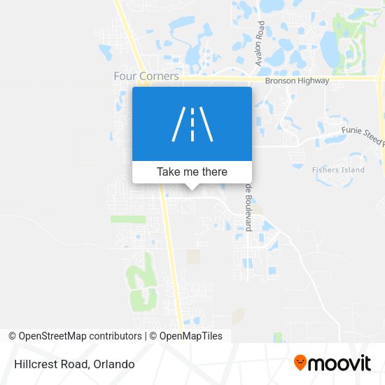 Mapa de Hillcrest Road