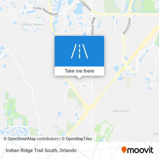 Mapa de Indian Ridge Trail South
