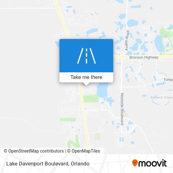 Lake Davenport Boulevard map