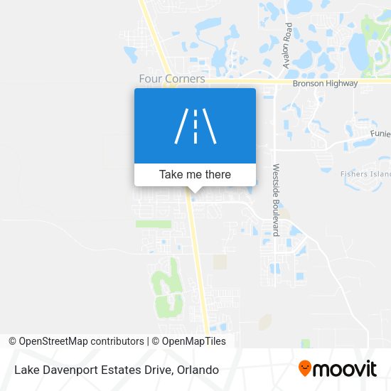 Mapa de Lake Davenport Estates Drive