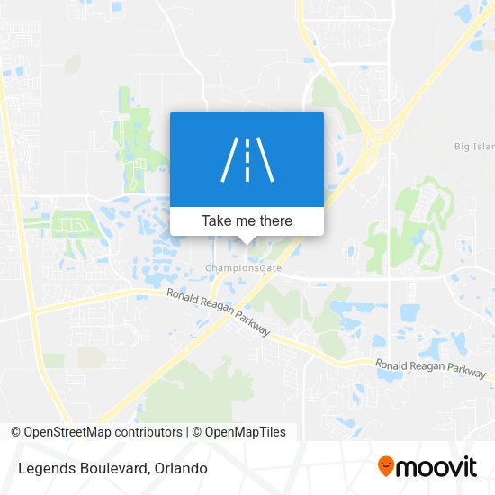 Legends Boulevard map