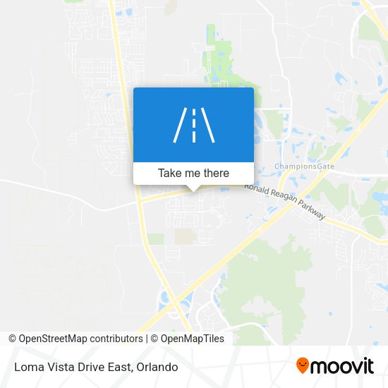 Loma Vista Drive East map