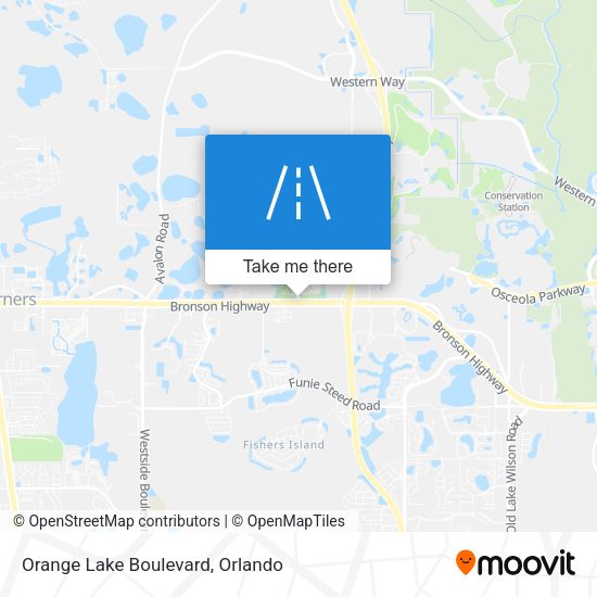 Orange Lake Boulevard map