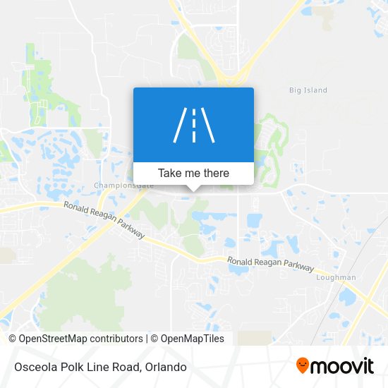 Osceola Polk Line Road map