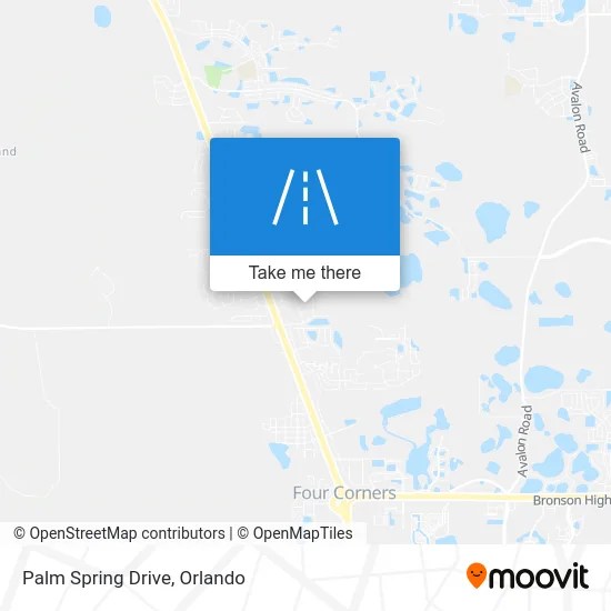 Palm Spring Drive map