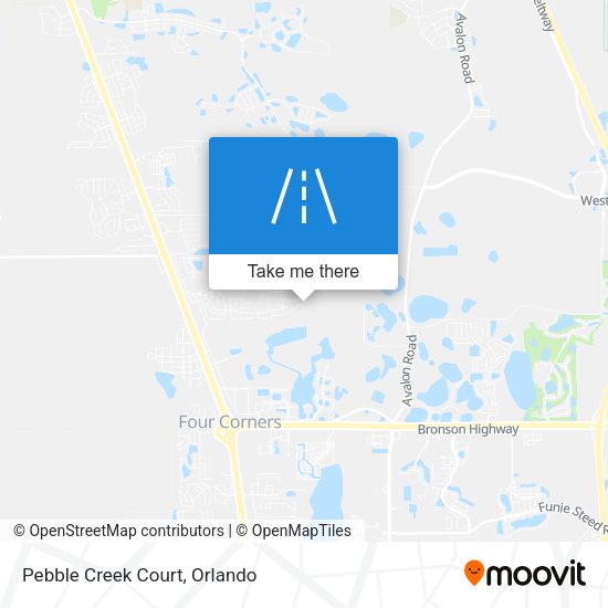 Mapa de Pebble Creek Court