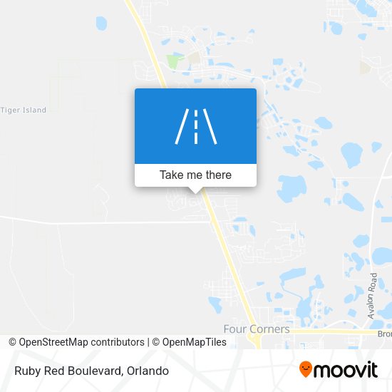 Ruby Red Boulevard map