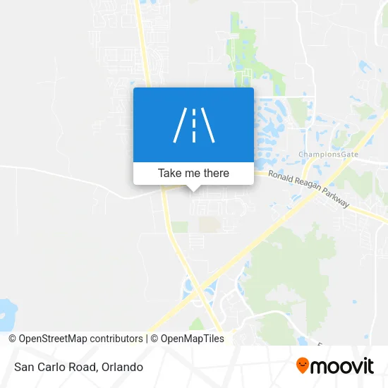 San Carlo Road map