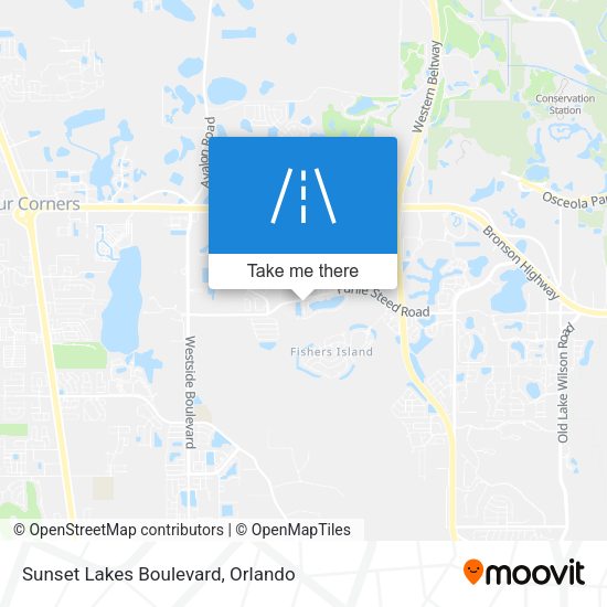 Mapa de Sunset Lakes Boulevard