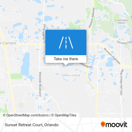 Sunset Retreat Court map
