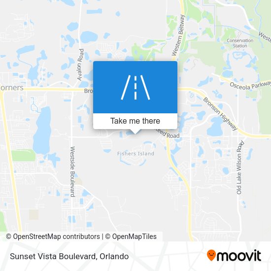 Mapa de Sunset Vista Boulevard