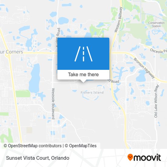 Mapa de Sunset Vista Court