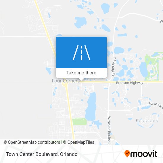 Mapa de Town Center Boulevard