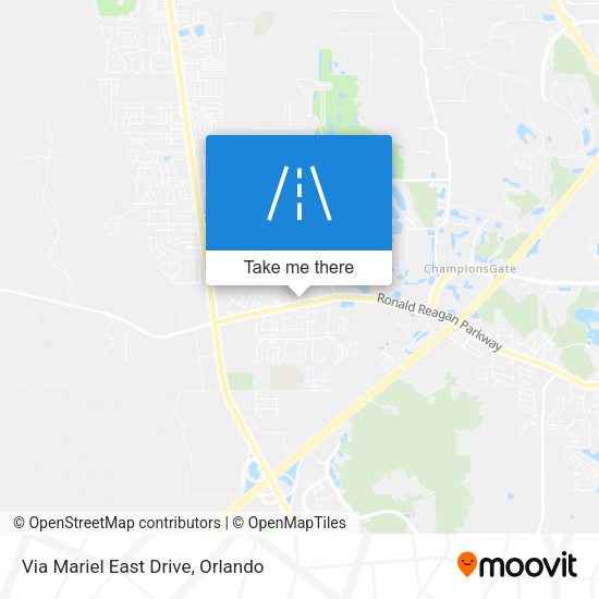 Via Mariel East Drive map